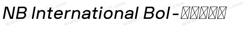 NB International Bol字体转换